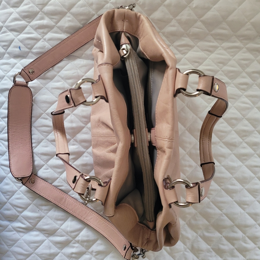 Vintage Pink Leather Coach Purse - Picture 6 of 10